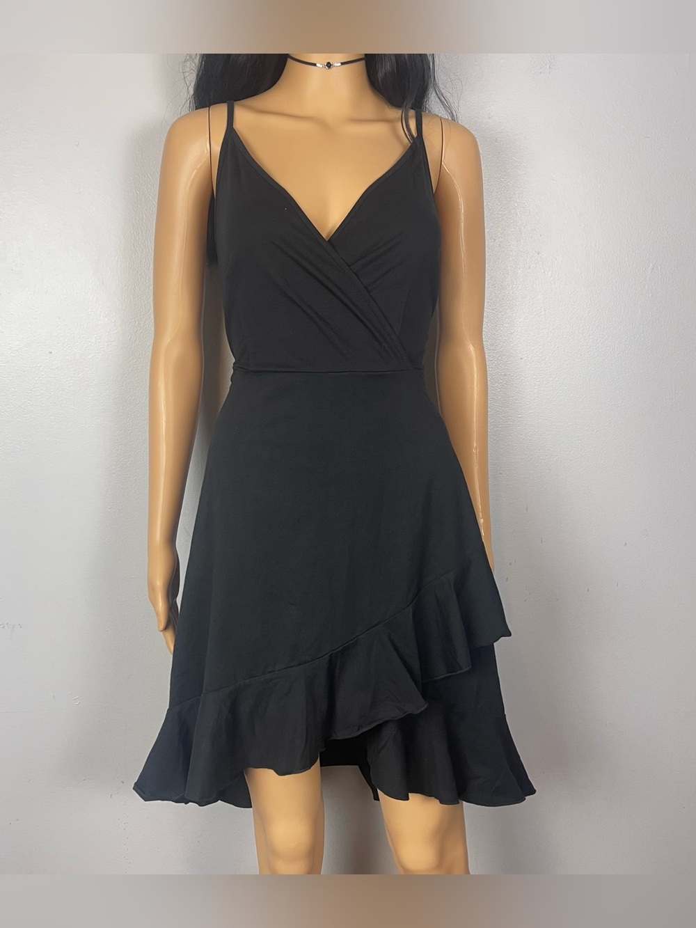 NWT Black Summer Wrap Dress